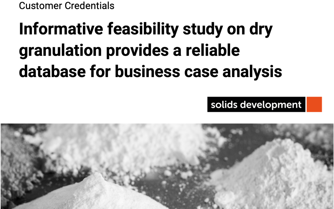 Dry or Wet? Feasibility Study for Granulation Optimization